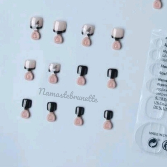 2/$16 Floral French Tip Press On Toenails - Picture 8 of 17